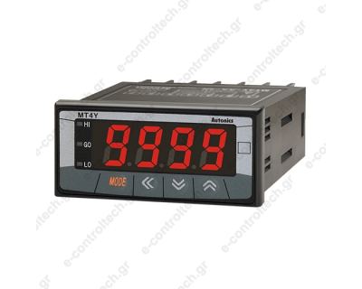 Αμπερόμετρο Ψηφιακό Είσοδος AC 50mA-5A Έξόδοι 1NO & 4-20mA 100-240VAC MT4Y-AA-43