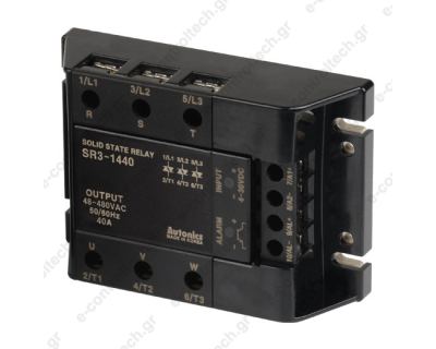 Solid State relay 3X40A IN 4-30V DC OUT 48-480VAC SR3-1440 Autonics