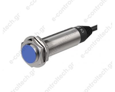 Επαγωγικός Διακόπτης Φ18 PNP NC Θωρακισμένος Sn=7mm Καλώδιο 2 μέτρα PRDL18-7DP2