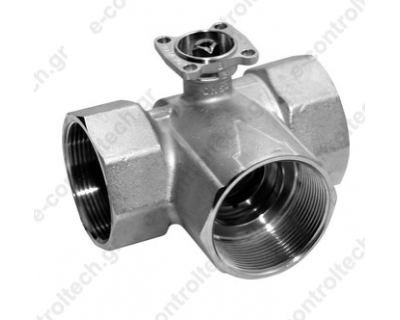 Σφαιρική βάνα 3-οδη R1'' Control valve θηλυκό DN25 PN40 kvs10 R3025-10-S2 BELIMO
