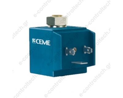 Πηνίο ηλεκτροβαλβίδας CEME, B6, Φ13, 24V DC, Υ 35 mm, Π 33 mm