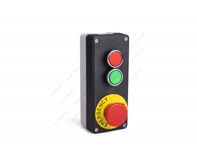 Μπουτονιέρα Start Stop και Μανιτάρι EMERGENCY, IP65, P41A2BE40K, EMAS