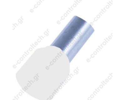 Σωληνάκια Τέρματος 16,0 mm, 12 mm, Λευκά  (100 ΤΕΜ), HI16/12F