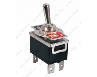 Διακόπτης TOGGLE ON-OFF Διπολικός 4P 10A 250V με βίδες KN3C-201A-A1 LZ