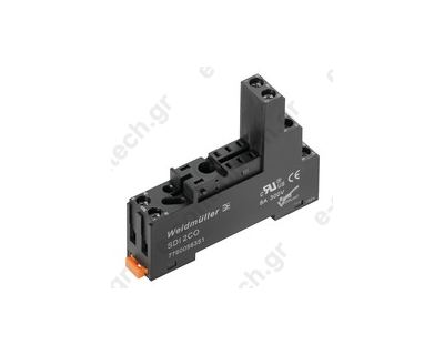 Βάση ράγας 8P 2CO 8A για μικρορελέ DRI 7760056351 SDI 2CO Weidmuller