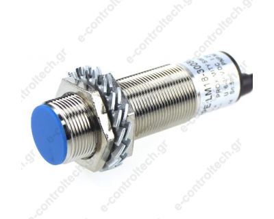 Proxim Φ18 PNP NO+NC Καλώδιο 2 μέτρα Θωρακισμένος Sn=5mm LM18-3005PC YUMO