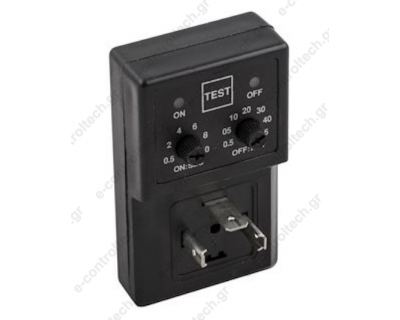 Χρονικό Διπλό Ασύμμετρο με φις ON 0.5-10sec OFF 0.5-45 min 9098500001 AIGNEP