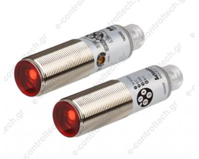 Φωτοκύτταρο Πομπού-Δέκτη Φ18 Ζεύγος 20m 10-30VDC PNP L/D ON M12 BRQM20M-TDTA-C-P