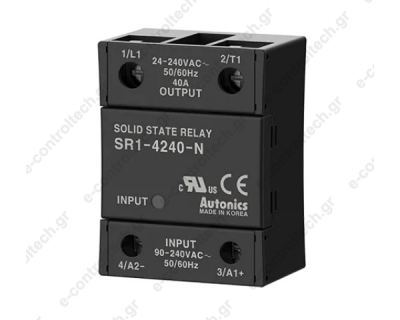 Solid State relay 40A IN 90-240VAC OUT 24-240V AC SR1-4240-N Autonics