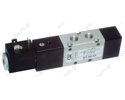 Ηλεκτροβαλβίδα Αέρος, 1/8", 5οδη, 1 εντολής, 521ME, az