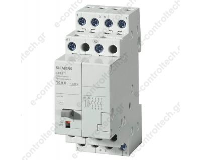 5TT4104-0 SIEMENS Ρελέ καστάνιας 4P 16A 230V με πλήκτο manual 5TT5