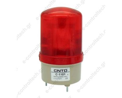 Φάρος Κόκκινος LED MULTIFUNCTION 12/24VDC/230VAC 85X155mm C-1101 CNTD