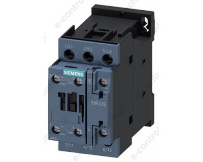 Ρελέ 4 KW με πηνίο 230VAC βοηθητικές 1A+1K μέγεθος S0 3RT2023-1AP00 SIEMENS