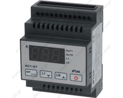 Θερμοστάτης ράγας PTC ή NTC 230 VAC με 2 Ρελέ AC1-27TS2RE LAE Electronic