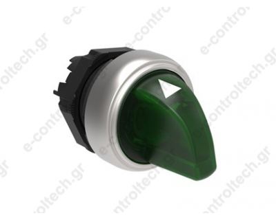 Κεφαλή Διακόπτη Πλαστική 1-0-2 Πράσινη Φωτιζόμενη LPCSL1303_x000D_
 Lovato