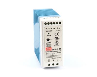 MDR40-24 MEAN WELL Τροφοφοτικό Ράγας Μίνι 40W 24V 1.7A