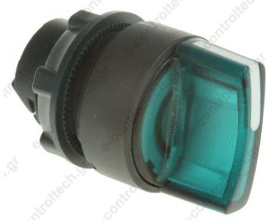 Κεφαλή Διακόπτη LED Φ22 0-1 Πράσινη Πλαστική