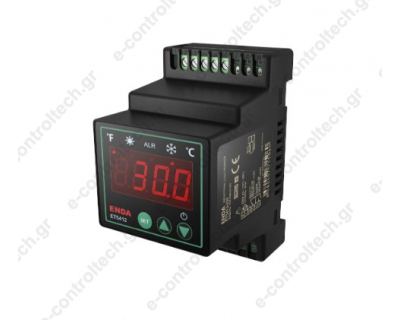 Θερμοστάτης ράγας NTC 230V AC OUT 2 Ρελέ 54x94mm ET5412-230 ENDA