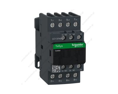 Ρελέ Ισχύος 4P, Τετραπολικό, (4NO + 1NO + 1NC), 40A, πηνίο 110V DC