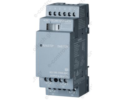 6ED1055-1FB00-0BA2 LOGO 8 κάρτα επέκτασης 230 VAC 4 IN - 4 OUT relay