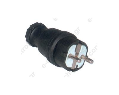Φις Σούκο Αρσενικό Ίσιο από Καουτσούκ 16A 0511-s IP44 PCE
