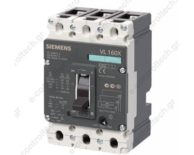 Αυτόματος Διακόπτης  3X100-125Α 3P 55kA ,Ρ/Θ , Σ/Μ