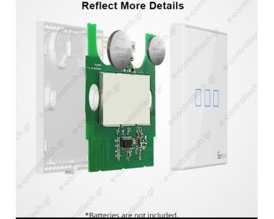 SONOFF Τηλεχειριζόμενος Διακόπτης 3C, RF 433MHz WH