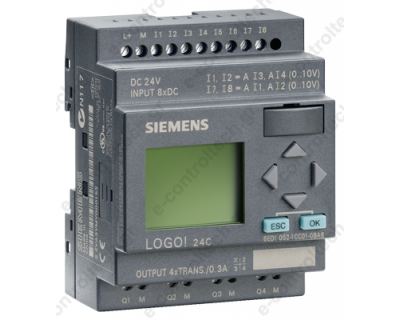 LOGO 24C 24 V DC 8in 4out Τραζίστορ με Οθόνη