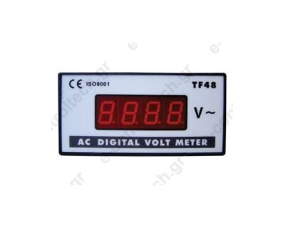 Βολτόμετρο πίνακος ψηφιακό 96Χ48 0-600 V AC, TF4896V SFM
