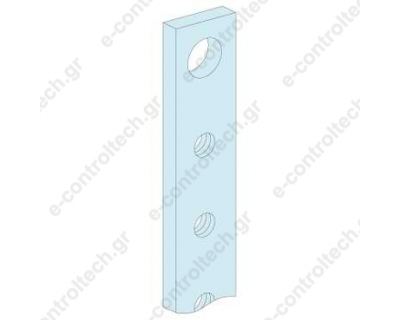 Μπάρα χαλκού διάτρητη 20x5mm 250Α με οπές Μ6 μήκος 1 μέτρο 04162