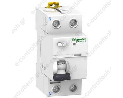 Ρελέ Διαφυγής 2Χ40A 30mA iIDK A9R50240 Schneider Electric