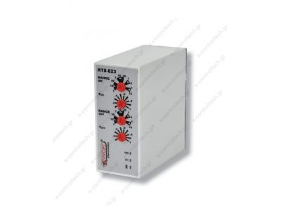 ΧΡΟΝIKO ΔΙΠΛO RT823 Τ1+Τ2 5min 230VAC- 24V AC/DC