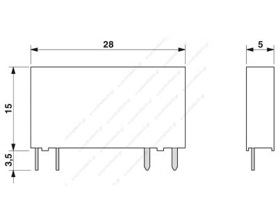 Ρελέ SSR 24VDC 1NO Out 24-253VAC 0.75A για κλεμορελέ Phoenix 2967950