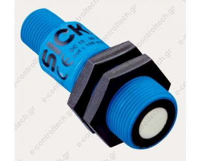 Αισθητήριο Υπερήχων Φ18 120-1000mm Έξοδος 0-10V βύσμα Μ12/4P 6072885 SICK