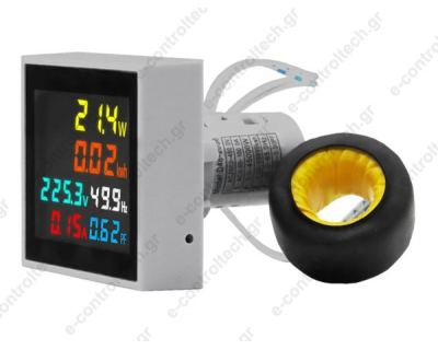 Πολυόργανο Ψηφιακό 1 Φάση Φ22 0-100A 5-300VAC D48-2058 TAIFA