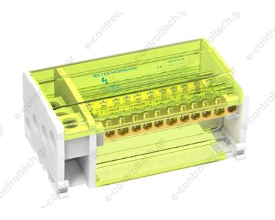 Διακλαδωτήρας Ράγας 4P 160A 4x12P Εισόδοι απο το πλάι RPQ1018 TEKNOMEGA