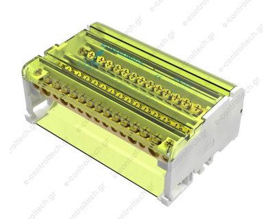 Διακλαδωτήρας Ράγας 4P 125A 15 Οπών RPQ125-14 TEKNOMEGA