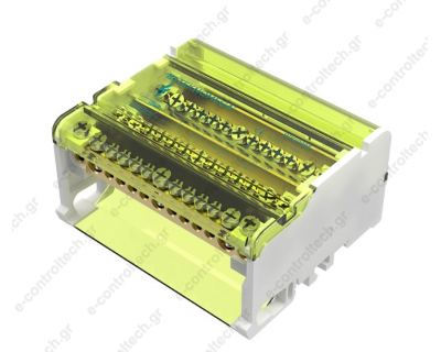 Στοιχείο Διανομής 4P 80Α 11 Οπών RPQ80-12 TEKNOMEGA