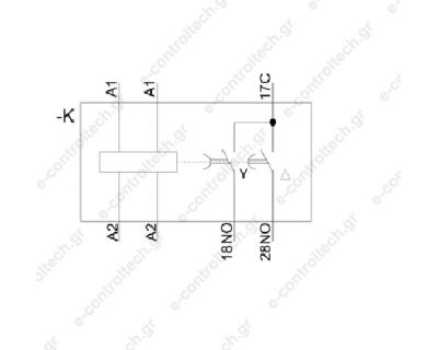 Χρονικό Υ/Δ Αστέρος- Τριγώνου, 3-60 sec, 12 - 240 V AC/DC, 3RP2576-1NW30