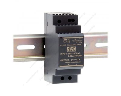 HDR-30-48 MEAN WELL Τροφοδοτικό ράγας 36W 48V 0,75A ultra slim
