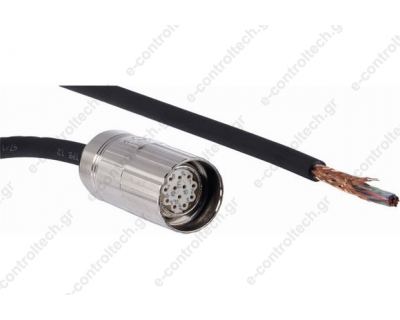 Βύσμα ευθύ M23 12-pin Θηλυκό με καλώδιο 10m 2062204 DOL-2312-G10MLD1 SICK