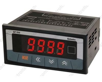 Βολτόμετρο Ψηφιακό, 96Χ48,  Είσοδος DC V, Μόνο Ένδειξη, MT4W-DV-4N