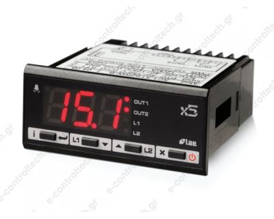 AC1-5JS2RD Θερμοστάτης J ή K 77x35 mm τροφοδοσία 12V AC ή DC 2 εξόδους ρελέ