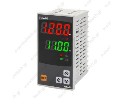 Θερμοστάτης Ψηφιακός, 48X96 mm, 24 V AC/DC, 1 x SSR/Relay, 2 Alarm, TCN4H-22R