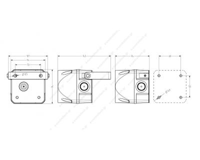 Σειρήνα Ρυθμιζόμενη 8 Τόνων Μικρή, 24VAC/DC, 103dB, ASS-P, AUER, 874060405