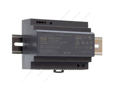 HDR-150-24 MEAN WELL Τροφοδοτικό ράγας 220V 150W 24V 6.25A ultra slim