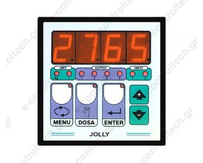 Ενδείκτης Ζύγισης & Δοσομέτρησης 96X96mm ψηφιακός με 2 relay JOLLY 2 LAUMAS