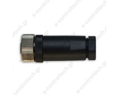 Βύσμα M12 4 πόλων Θηλυκό Ευθύγραμμο N12FD4-CC7