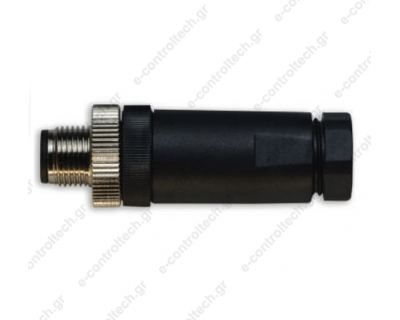Βύσμα M12 4 πόλων Αρσενικό Ευθύγραμμο N12MD4-CC7