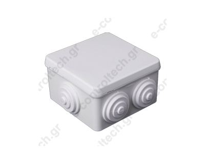 Κουτί Πλαστικό Κουμπωτό 80x80x40 mm Λευκό με λάστιχα CP1038 CET Κουτί Πλαστικό Κουμπωτό 80x80x40 mm Λευκό με λάστιχα CP1038 CET